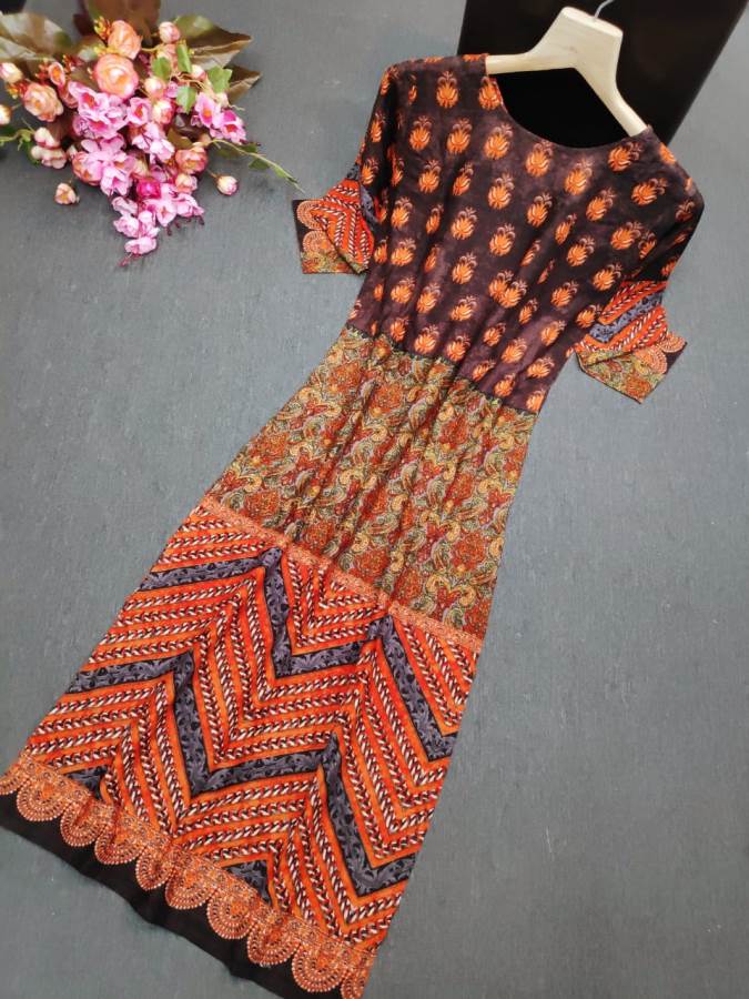 VF Western 2 Casual Wear Rayon Kurti